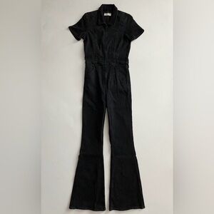We The Free x Free People Black Mamba Flare Jayde Short Sleeve jumpsuit.